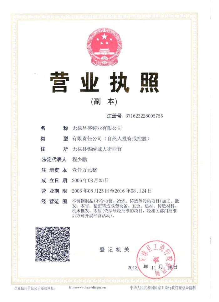 Prosperous business license