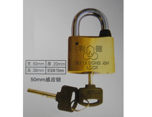 厂家供应50mm感应挂锁,电力计量箱通开挂锁,一把钥匙开多把锁,优质电力表箱锁厂家